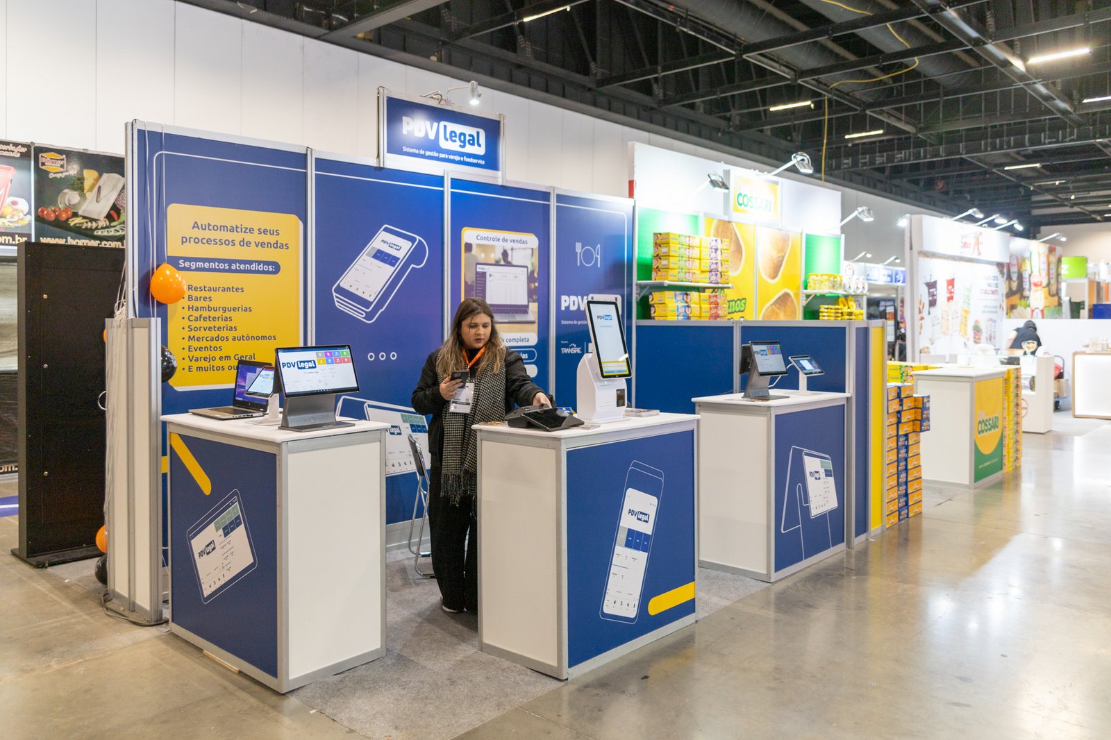 Estande PDV Legal de 8 metros quadrados na Expopizzaria